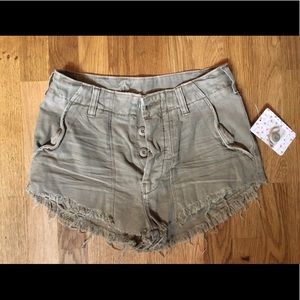 Free People stand-off cutoff shorts